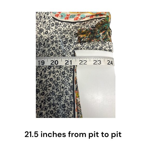 Figueroa & Flower Womens Multicolor Button-Up Tunic Shirt Size L Lightweight Pol - Picture 7 of 8